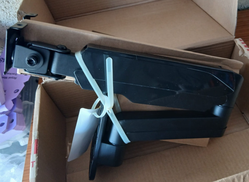 Sweetcrispy Support Double Moniteur Bras Ressort à Gaz 2 Moniteur Support Bureau Réglable... - Photo 2/4