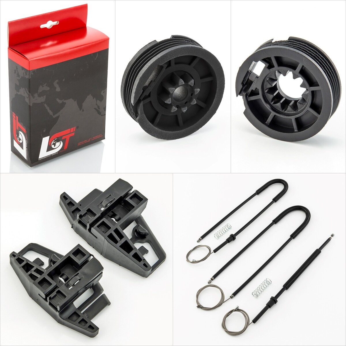 Window Regulator Repair Kit Front Left+Right for Peugeot 206 New