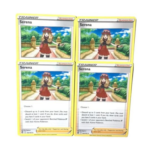 Pokemon - Serena 164/195- Silver Tempest - Trainer 4 Card Lot - Playset - NM/M