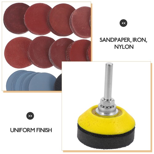 1 Set Sanding Discs Pads Drill Sander Attachment Sandpaper Pads With Backing - Picture 7 of 12