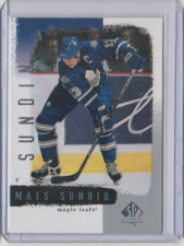 2000-01 SP Authentic #82 Mats Sundin Toronto Maple Leafs