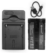 Moman NP-F550 Fast Battery Charger USB-C Input for Camera CD-RV100 CCD-RV200/SC5