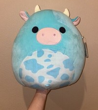 Squishmallow Tuluck 16" Blue Cow Easter 2023 Ultra Rare Tag Brand New Ships Fast