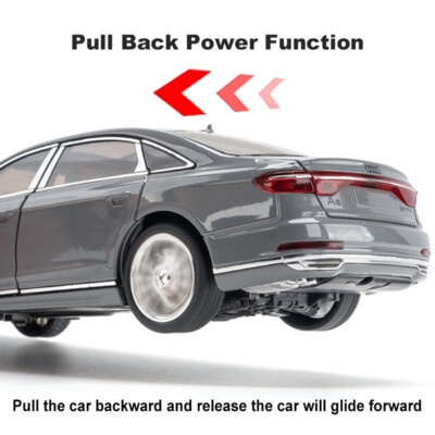 1:24 Diecast Vehicle for Audi A8 Model Car Collectible Toy 1:24 Diecast Vehicle for Audi A8 Model Car Collectible Toy