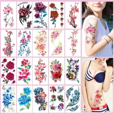 10Sheets Tattoo Sex Rose Waterproof Temporary Tattoos Fake Tattoos Stickers