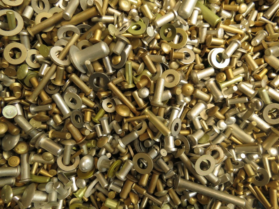 3+ lbs Solid Aircraft Rivets Mix Assorted LOT Small/Large Short/Long ...