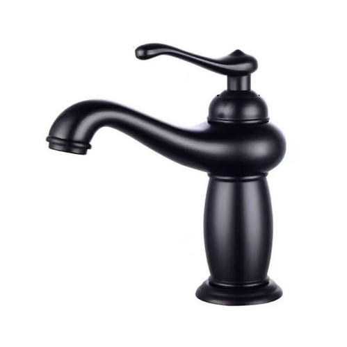 Grifo de lavabo de baño grifo de fregadero de agua fría y caliente estilo cisne de una sola palanca 5 - Imagen 12 de 14