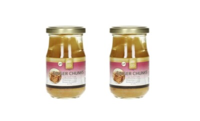 Ingwer Stücke eingelegt Doppelpack: 2 x 240g Sirup eingelegt Ginger Chunks