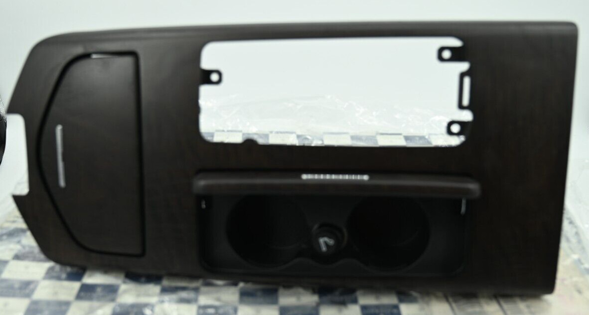Genuine OEM Maserati Center Console Dark Brown Ash Aged Wood Trim P/N 673000351