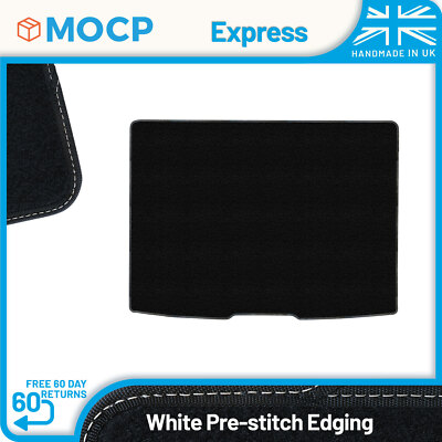 Express with White Pre-Stitch Trim Boot Mat to fit Ford Focus MK4 Hatchback U...