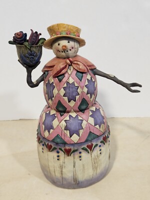 Jim Shore Heartwood Creek-''Winter's Treasure''-Snowman