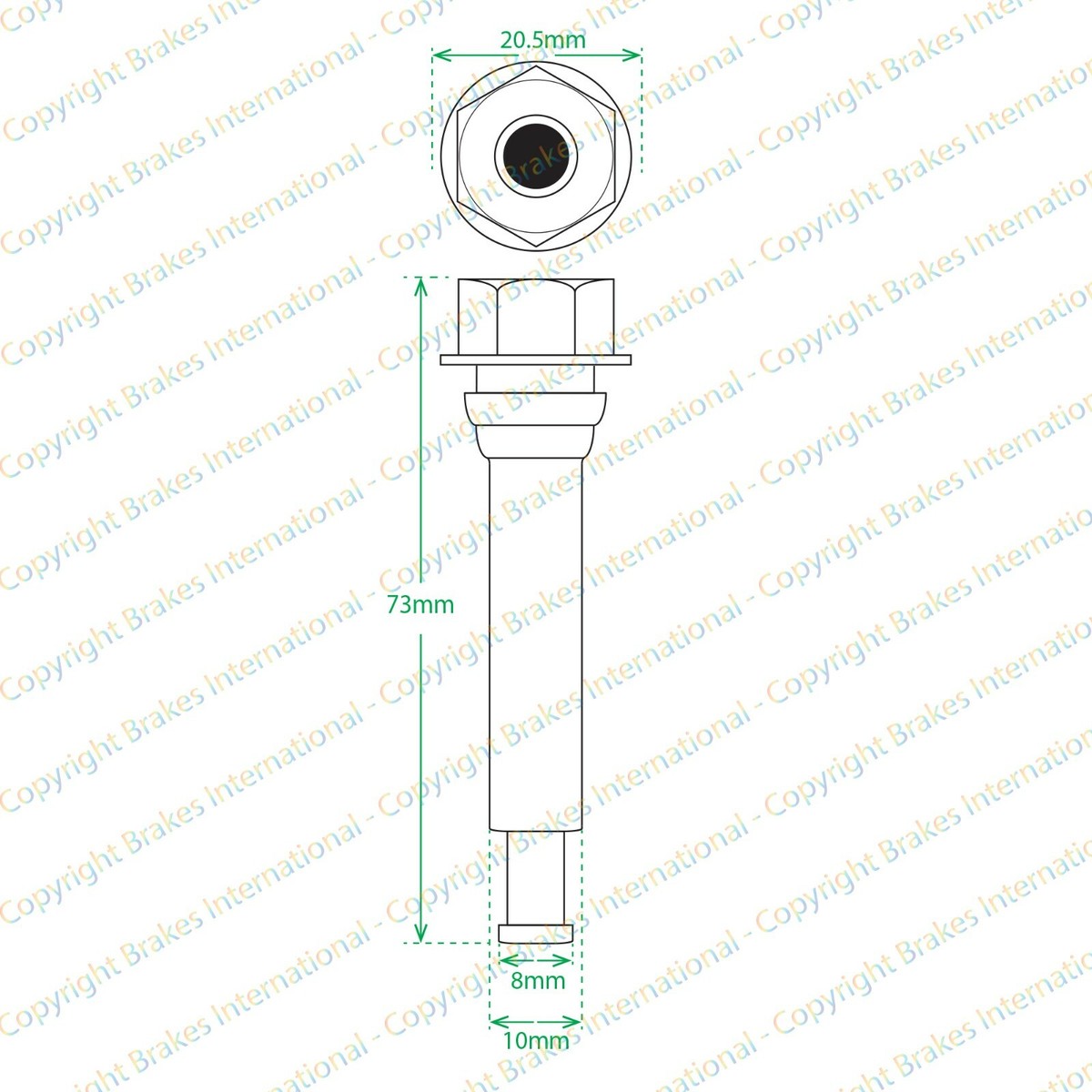 for TOYOTA URBAN CRUISER REAR L & R Brake Caliper Slider Bolt