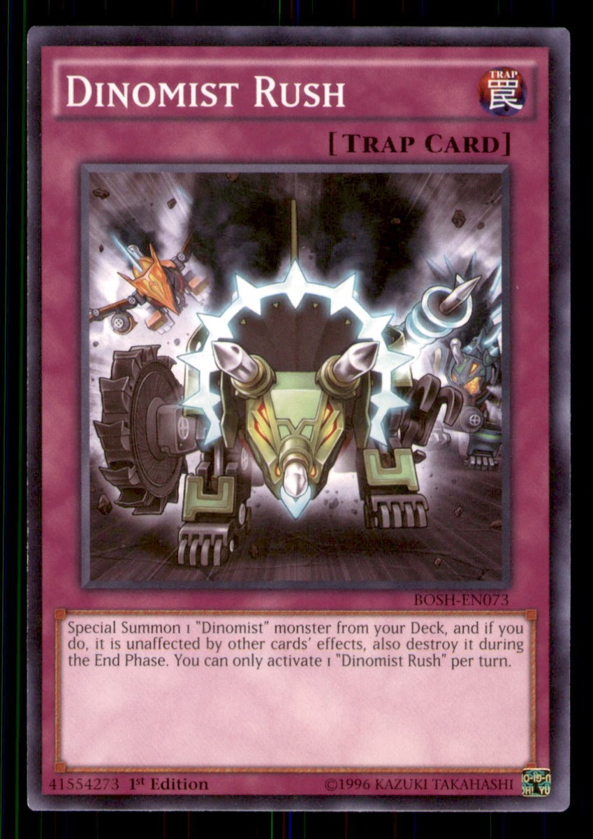 yugioh ultimate masters 2006 deck recipes Yugioh Dinomist Rush #BOSH-EN073 Breakers of Shadow LP