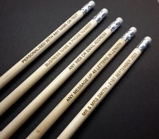 Personalised Engraved School Pencils - Any Name or Message