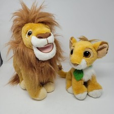 Vintage Rare Authentic The Lion King Plush Simba  Mufasa Mattel 1993