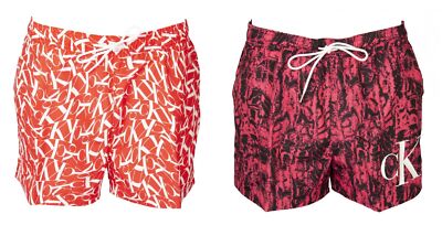 SG Boxershorts Meer CK CALVIN KLEIN Pool Herren Swimwear mit Logo Print Taschen und C