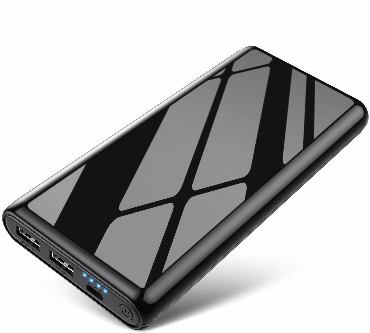 Portable Charger, Power Bank 25800mAh Ultra High Capacity Mirror Surface Power C-image