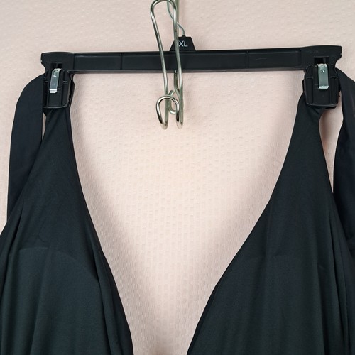 Ree Bees Damen Badeanzug Einteiler schwarz Übergröße 3XL Bauchkontrolle gerafft - Bild 12 von 12