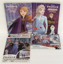 Kids Summer Activity Set Disney Frozen II Coloring Books Sticker Story Crayons