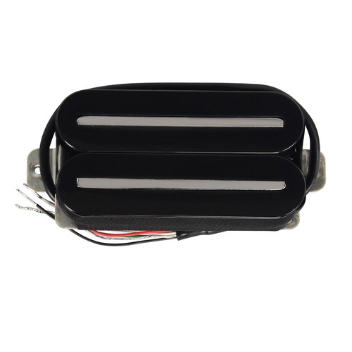 FLEOR Dual Rails Pickup E-Gitarre Humbucker Pickup Ceramic Guitar Parts, 4-Wires - Picture 8 of 14