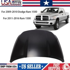 Hood Front Panel Sedan For 11-2016 Ram 1500dodge Ram 1500 2009-10 Primed Steel