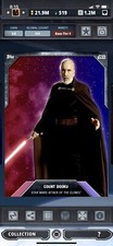 Topps Star Wars Digital Card Trader Tier 8 - Dual Galaxy Purple Dooku - Base 3