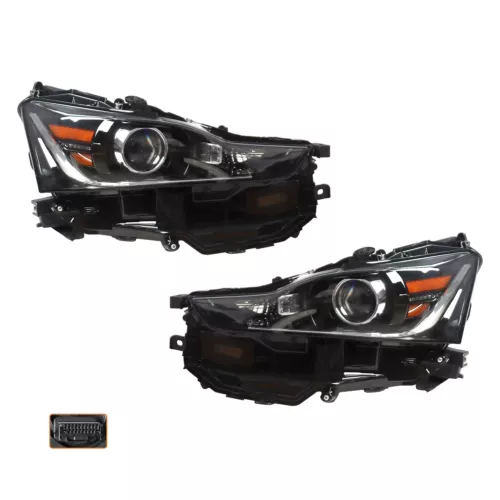 1 par de faros compuestos para Lexus IS IS300 IS350 2017-2020 faros LED L/R - Imagen 4 de 14