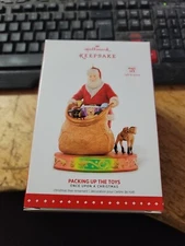 Hallmark Ornament Packing Up Toys Once Upon a Christmas #5 in Series Light Sound