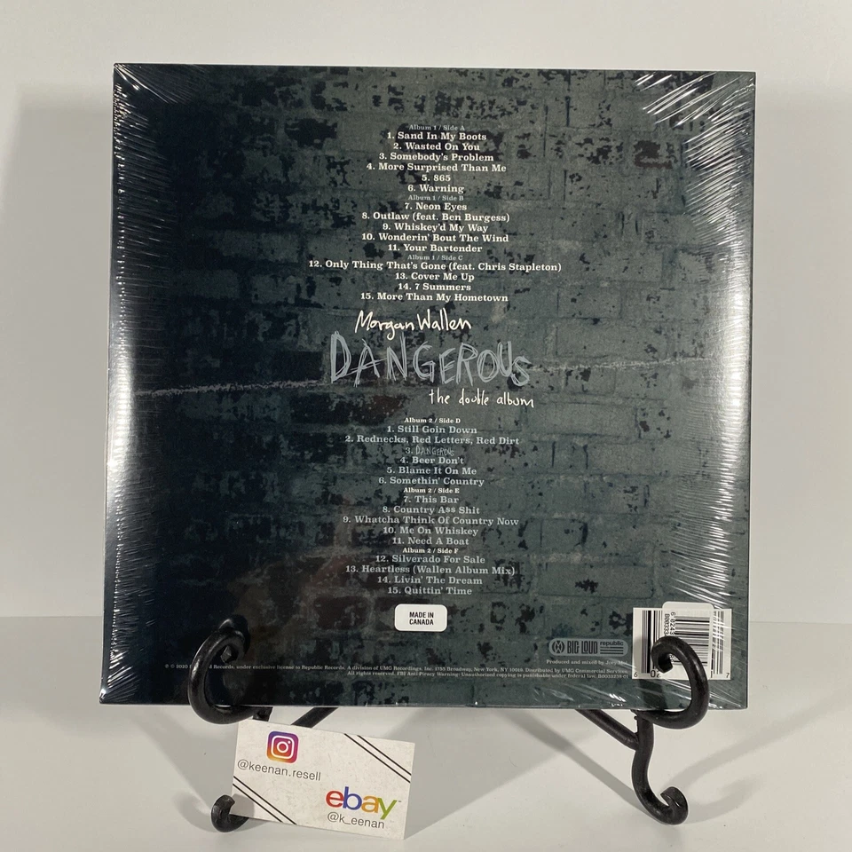 MORGAN WALLEN - DANGEROUS THE DOUBLE ALBUM 3XLP Blue Vinyl Brand New & Sealed! - Image 3 of 3