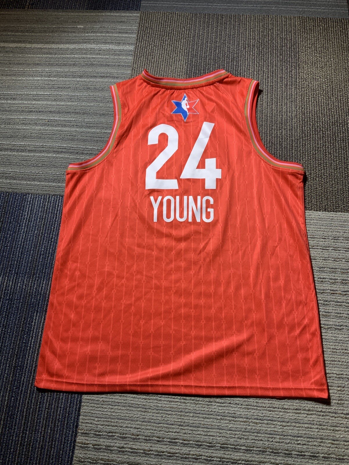 Mens XXL Jordan NBA AllStar Red Chicago 2020 Young 24 Jersey eBay