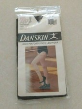 Danskin Dance Tights Kids Child Large Black Footed Ultra Slimming Style 331 NEW