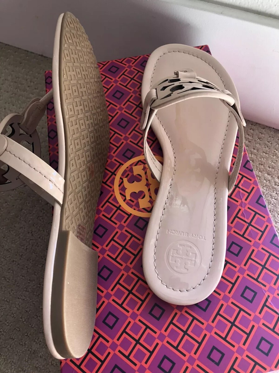 Tory Burch Miller Sandals Flip Flop Sea Shell Pink 6 6m for