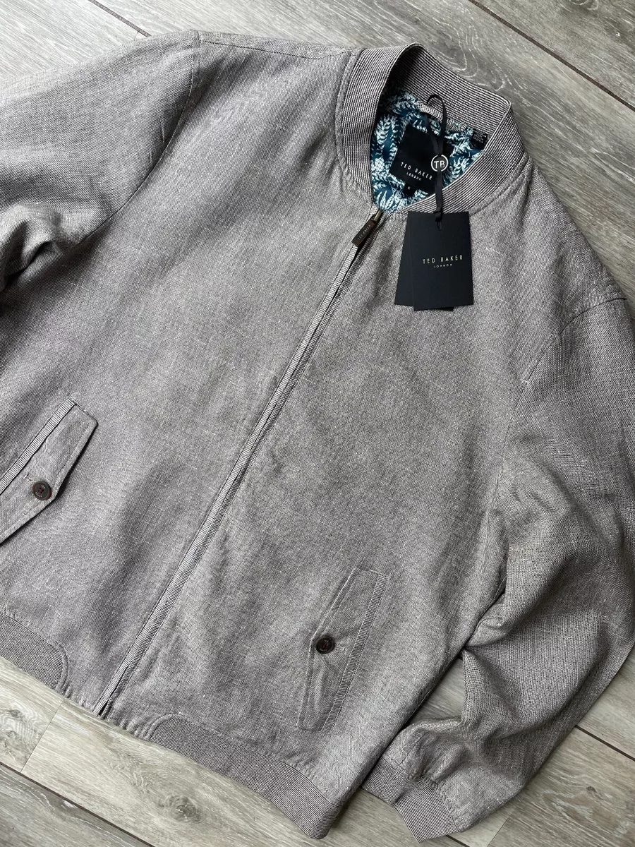 Ted baker grey bomber jacket sale