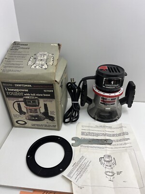 Sears/craftman 1 Horsepower Router With Full View Base
