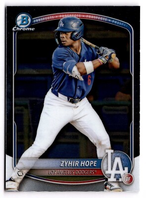 2025 Bowman - Chrome Zyhir Hope #BCP-2 Los Angeles Dodgers