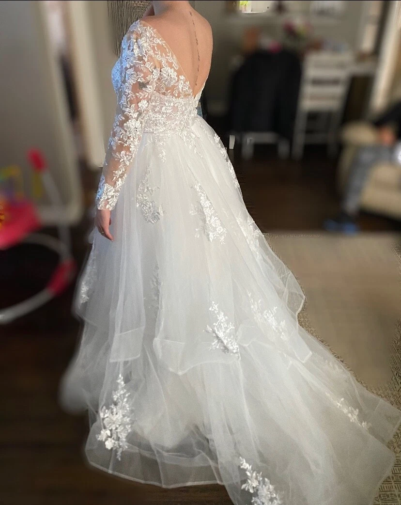 Lace Full-Length S Wedding Dresses for sale | eBay