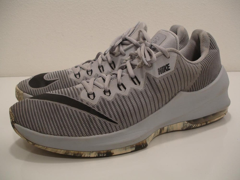 Men's 13 Nike Air Max Infuriate 2 Low Wolf Grey 908975-002 Running Shoes Sneaker