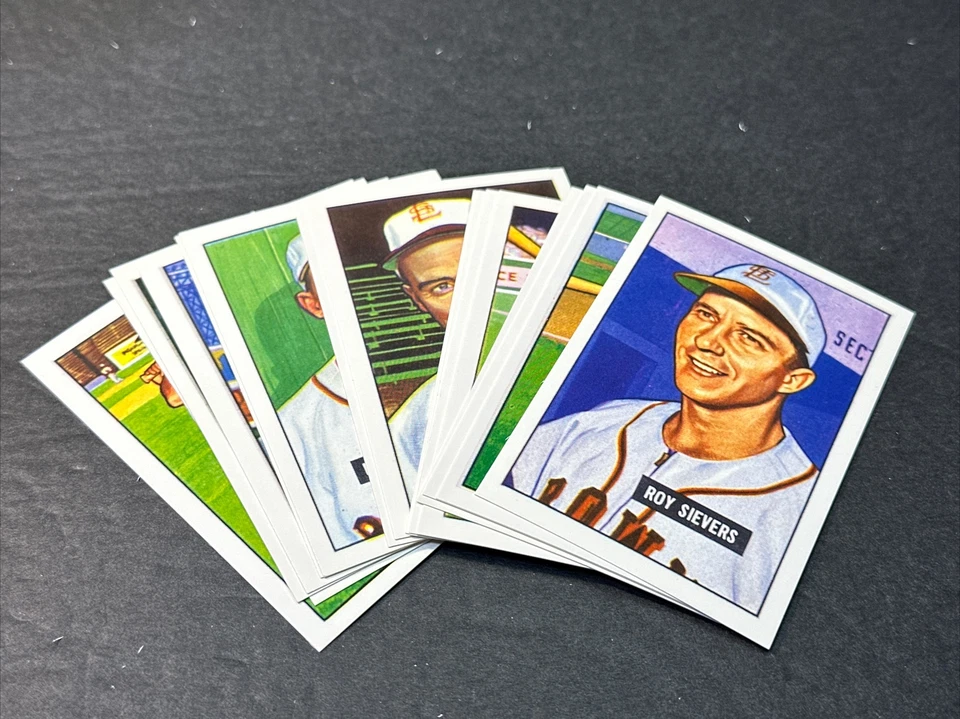 1951 Bowman Reprint Complete Team Set St. Louis Browns 16 Cards - Image 4 of 4