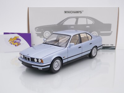 Minichamps 100024007 # BMW 535i (E34) Baujahr 1988 '' hellblaumetallic '' 1:18 NEU