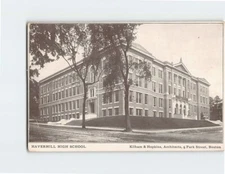 Postcard Haverhill High School Haverhill Massachusetts USA