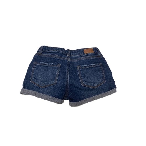 RSQ Girls Mid Rise Cuff Blue Denim Jean Shorts Size 8 - Picture 2 of 4