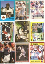 800 CARD SANDY ALOMAR JR BASEBALL CARD LOT