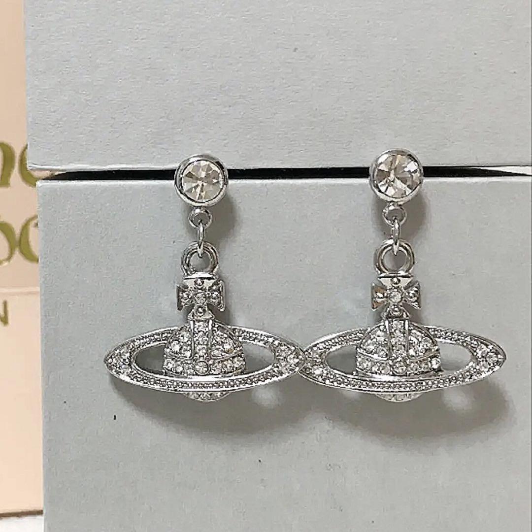 Vivienne Westwood Earrings Pierce Mini Bas relief Silver NO