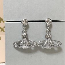 Vivienne Westwood Earrings Pierce Mini Bas relief Silver NO BOX
