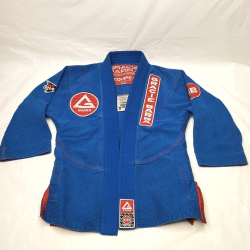 Chaqueta y Pantalones Gracie Barra Storm Equipe Jiu Jitsu BJJ Gi Juvenil Y4 Azul GBY4#3 - Imagen 10 de 22