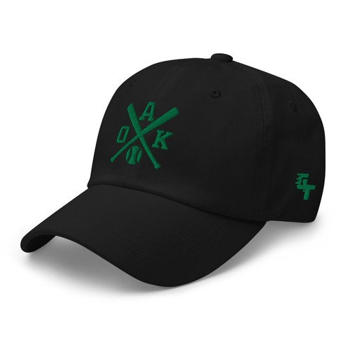 Oakland Baseball Bats Retro Athletic Baseball Hat Dad Cap - Picture 7 of 11