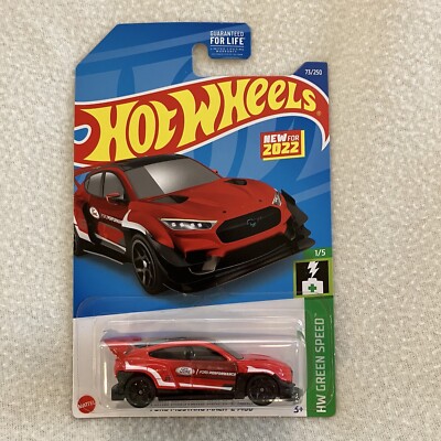 HOT WHEELS 2022 73/250 FORD MUSTANG MACH-E 1400 HW GREEN SPEED SERIES 1/5