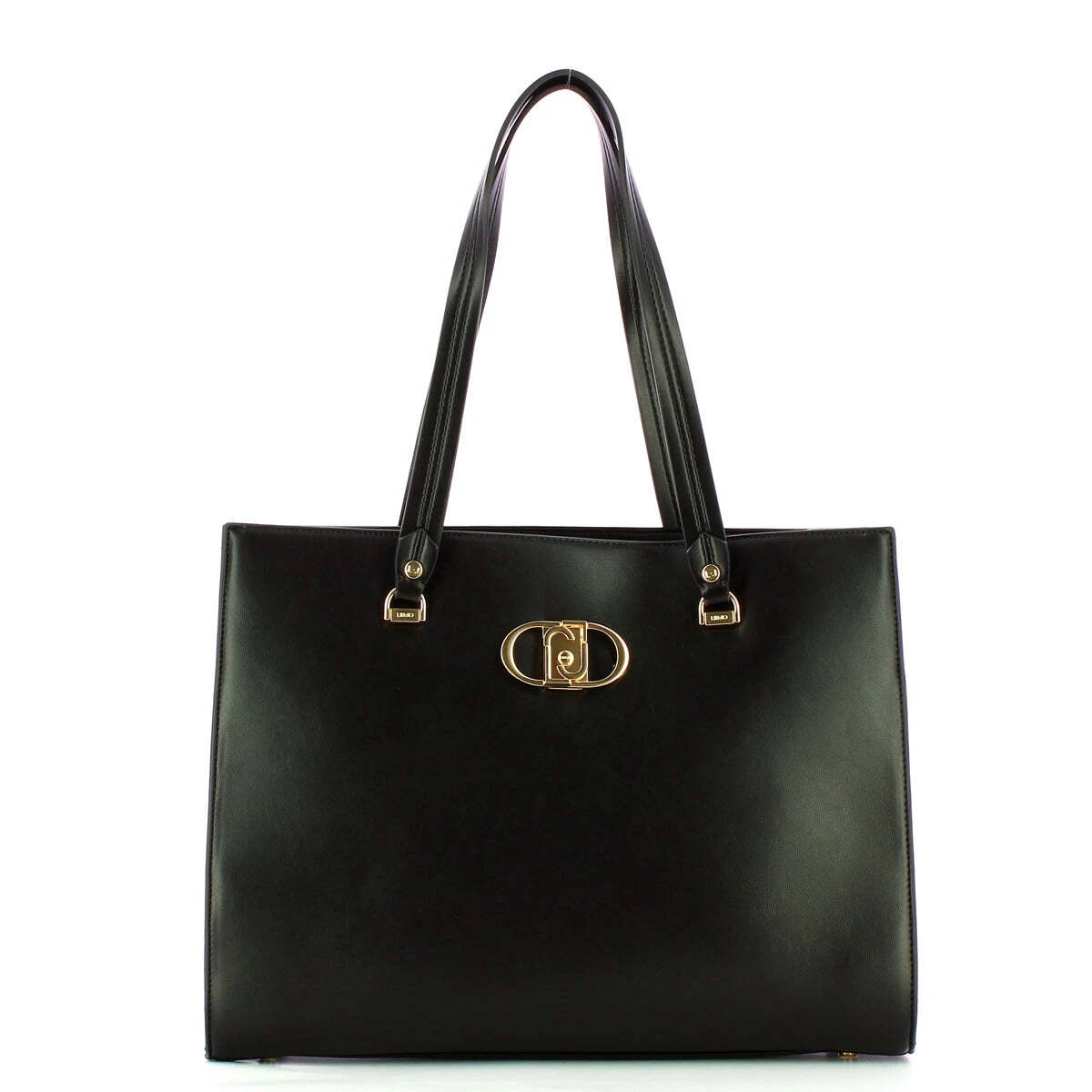 NEW Liu Jo Shopper Ecosostenibile con logo Nero AA3250E0061