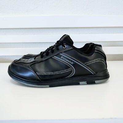 Brunswick Flyer M-001 Bowling Shoes Women’s Size Black Leather FlexSlide  #012