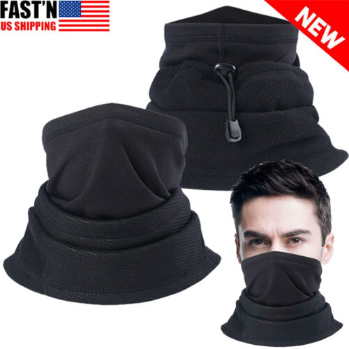 Winter Fleece Neck Warmer Gaiter Windproof Ski Face Mask for Cold Weather Scarf